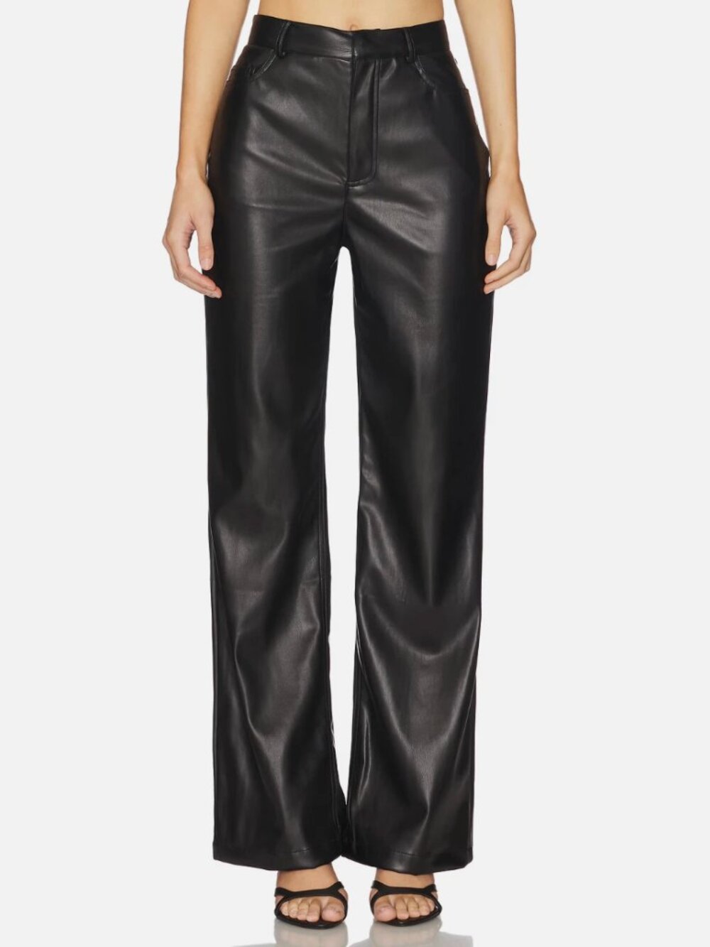NWT Lioness Revolve Cindy Leather Straight High Waist Pant XS